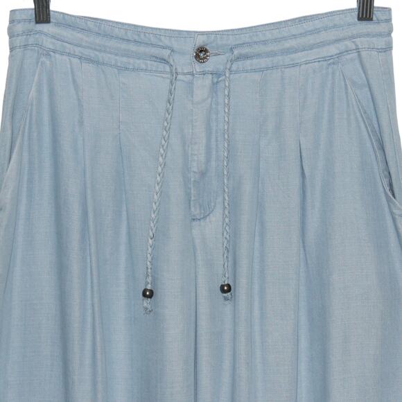 Guess Wide Leg Pant Light Blue Size Large - Picture 3 of 7